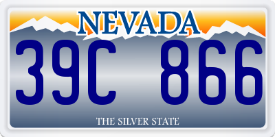 NV license plate 39C866