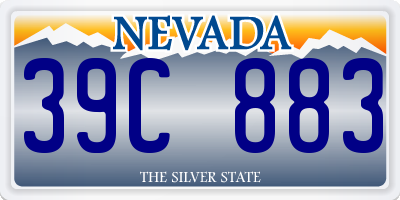 NV license plate 39C883