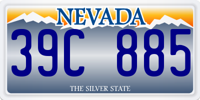 NV license plate 39C885