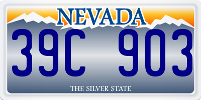 NV license plate 39C903