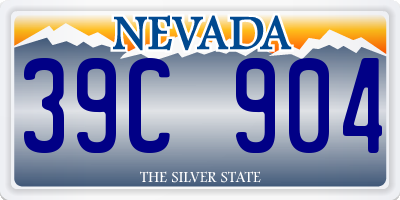 NV license plate 39C904