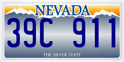 NV license plate 39C911
