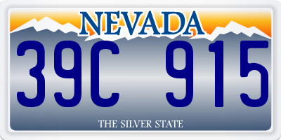 NV license plate 39C915