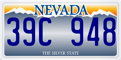 NV license plate 39C948