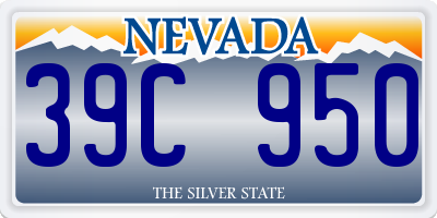NV license plate 39C950
