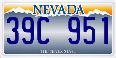 NV license plate 39C951
