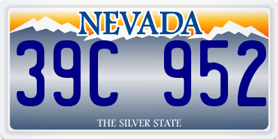 NV license plate 39C952