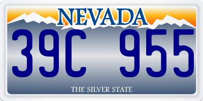 NV license plate 39C955