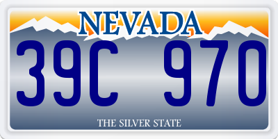 NV license plate 39C970