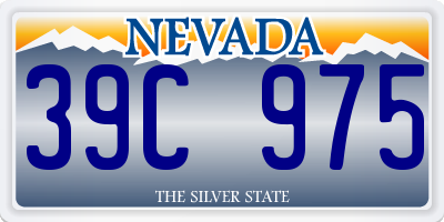 NV license plate 39C975