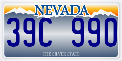 NV license plate 39C990