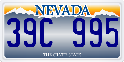NV license plate 39C995