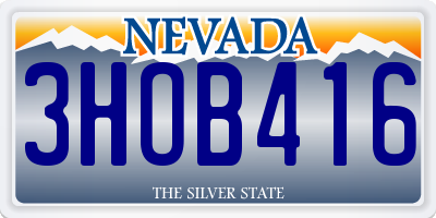 NV license plate 3HOB416