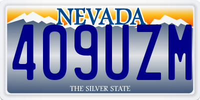 NV license plate 409UZM