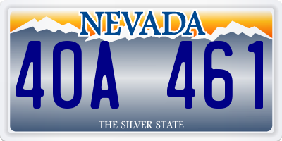 NV license plate 40A461