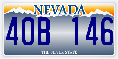 NV license plate 40B146