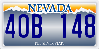 NV license plate 40B148