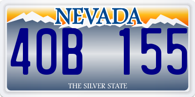 NV license plate 40B155
