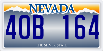 NV license plate 40B164