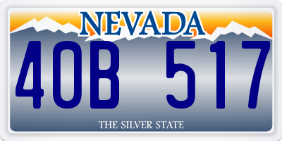 NV license plate 40B517