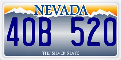 NV license plate 40B520