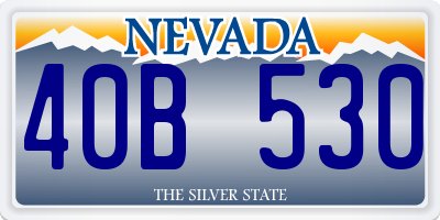 NV license plate 40B530