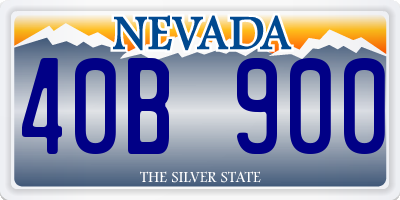 NV license plate 40B900