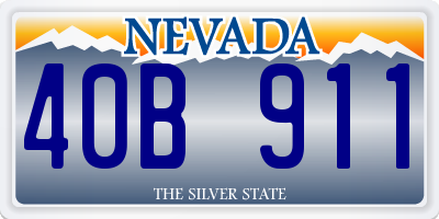 NV license plate 40B911