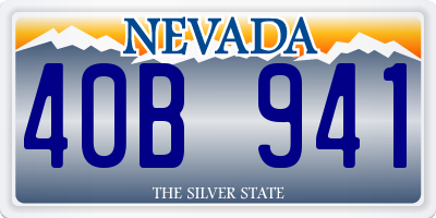 NV license plate 40B941