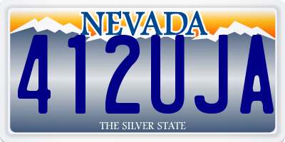 NV license plate 412UJA