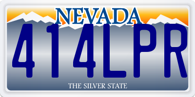 NV license plate 414LPR