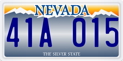 NV license plate 41A015