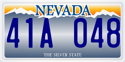 NV license plate 41A048