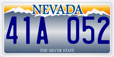 NV license plate 41A052