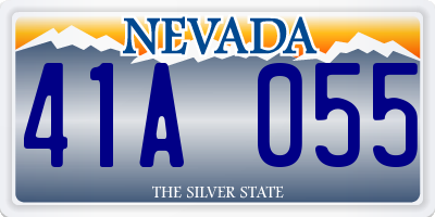 NV license plate 41A055