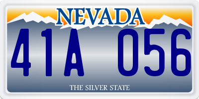 NV license plate 41A056
