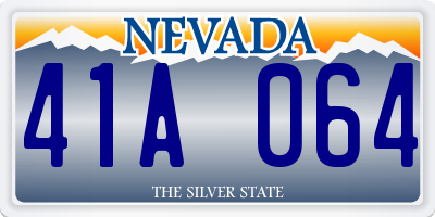 NV license plate 41A064