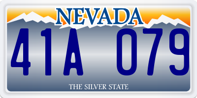 NV license plate 41A079