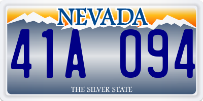 NV license plate 41A094