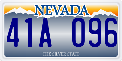 NV license plate 41A096