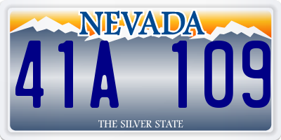 NV license plate 41A109