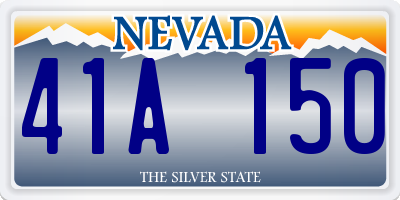 NV license plate 41A150