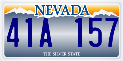 NV license plate 41A157