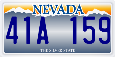 NV license plate 41A159