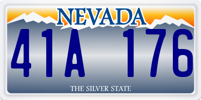 NV license plate 41A176