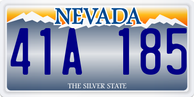 NV license plate 41A185