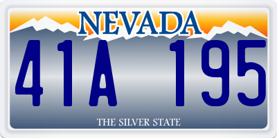 NV license plate 41A195