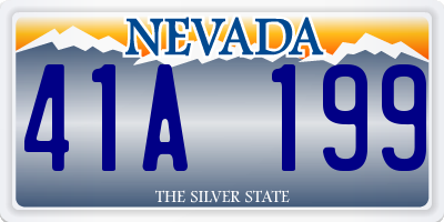 NV license plate 41A199