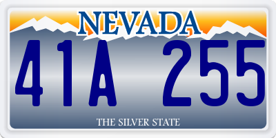 NV license plate 41A255