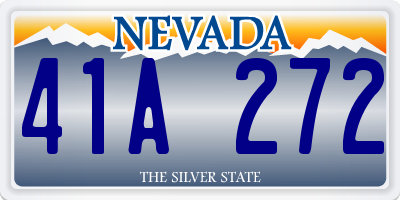 NV license plate 41A272